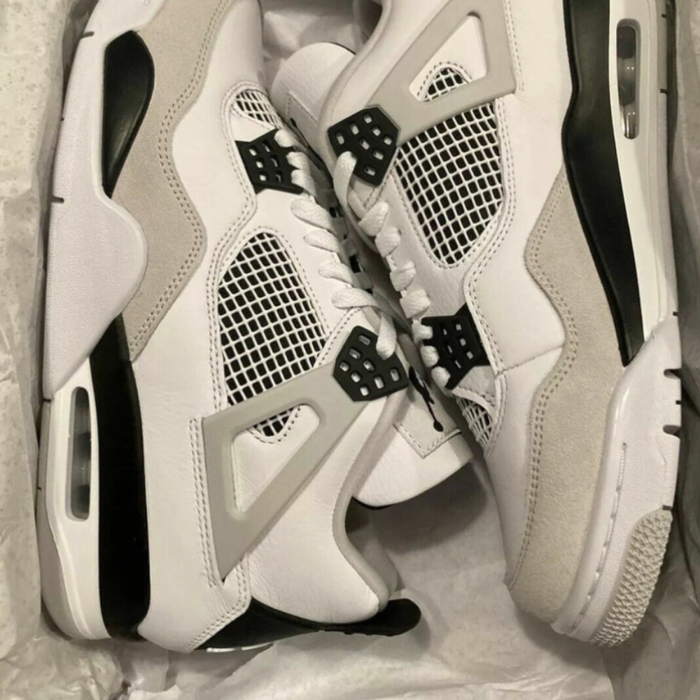 Jordan White and Black Sneakers Iconic Design